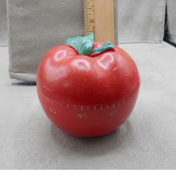 Vintage Apple Kitchen Timer 60 Minute Ceramic Supreme Housewares Works - Picture 6 of 9